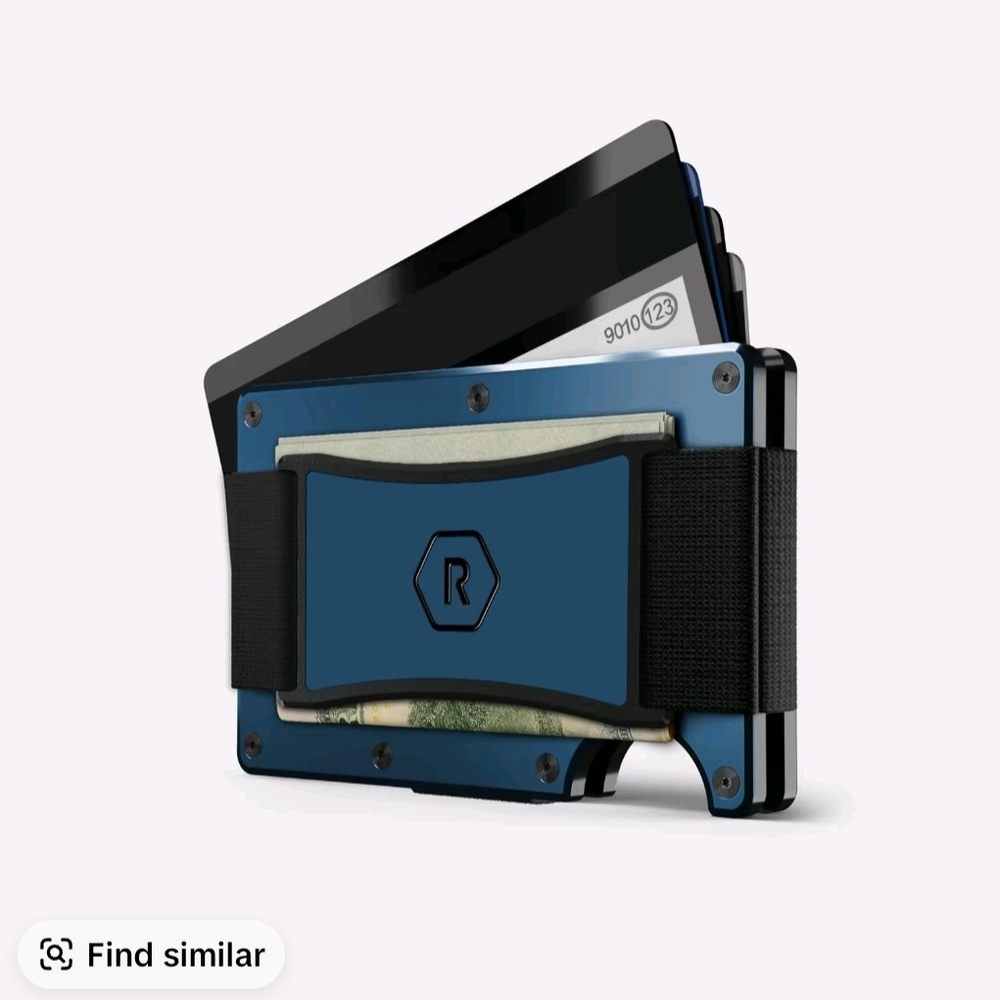 Sleek Blue Card Holder Wallet